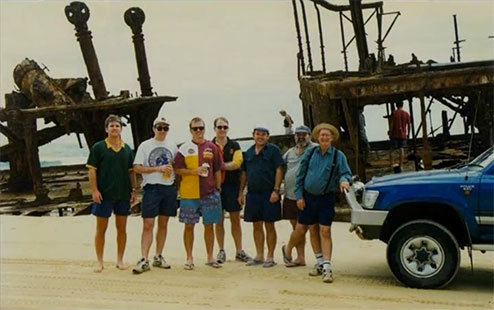 Camping trips were a significant part of our family memories. Dad didn’t like to be away from his business for too long, and enjoyed the simple pleasures of camping at nearby Fraser Island.