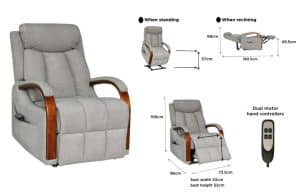 Ohio Dual Motor Fabric Lift Chair