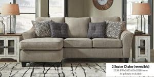 Rodrigo Sofa with Reversible Chaise
